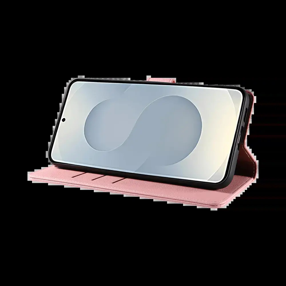 Housse folio anti-RFID Samsung Galaxy S25 Edge – PROTECT IP011 Rose - Vue 5