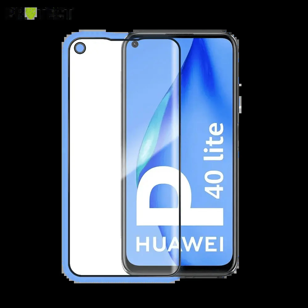 Verre trempé intégral Huawei P40 Lite protection 9H - PROTECT Noir