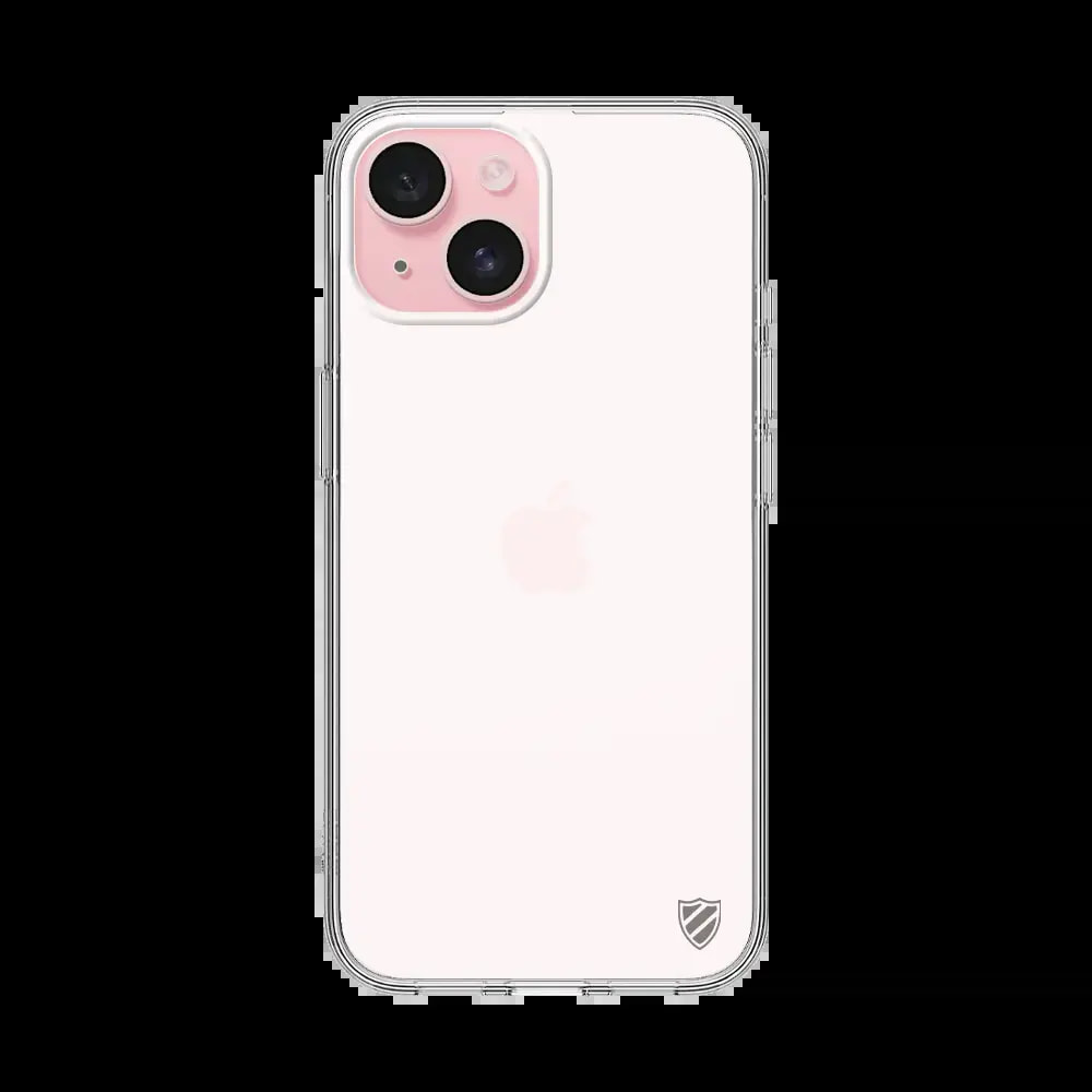 Coque silicone iPhone 15 PROTECT - Transparent - Vue 2