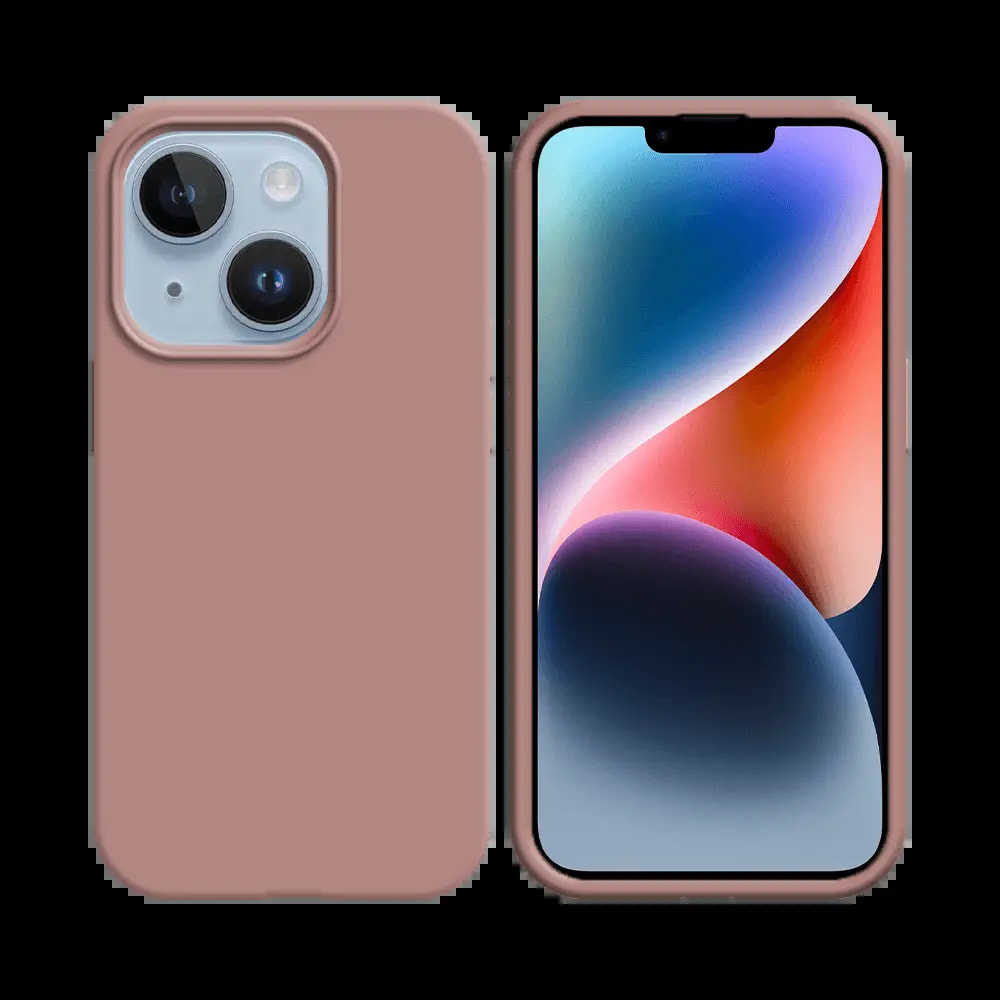Coque silicone iPhone 14 Plus - Rose