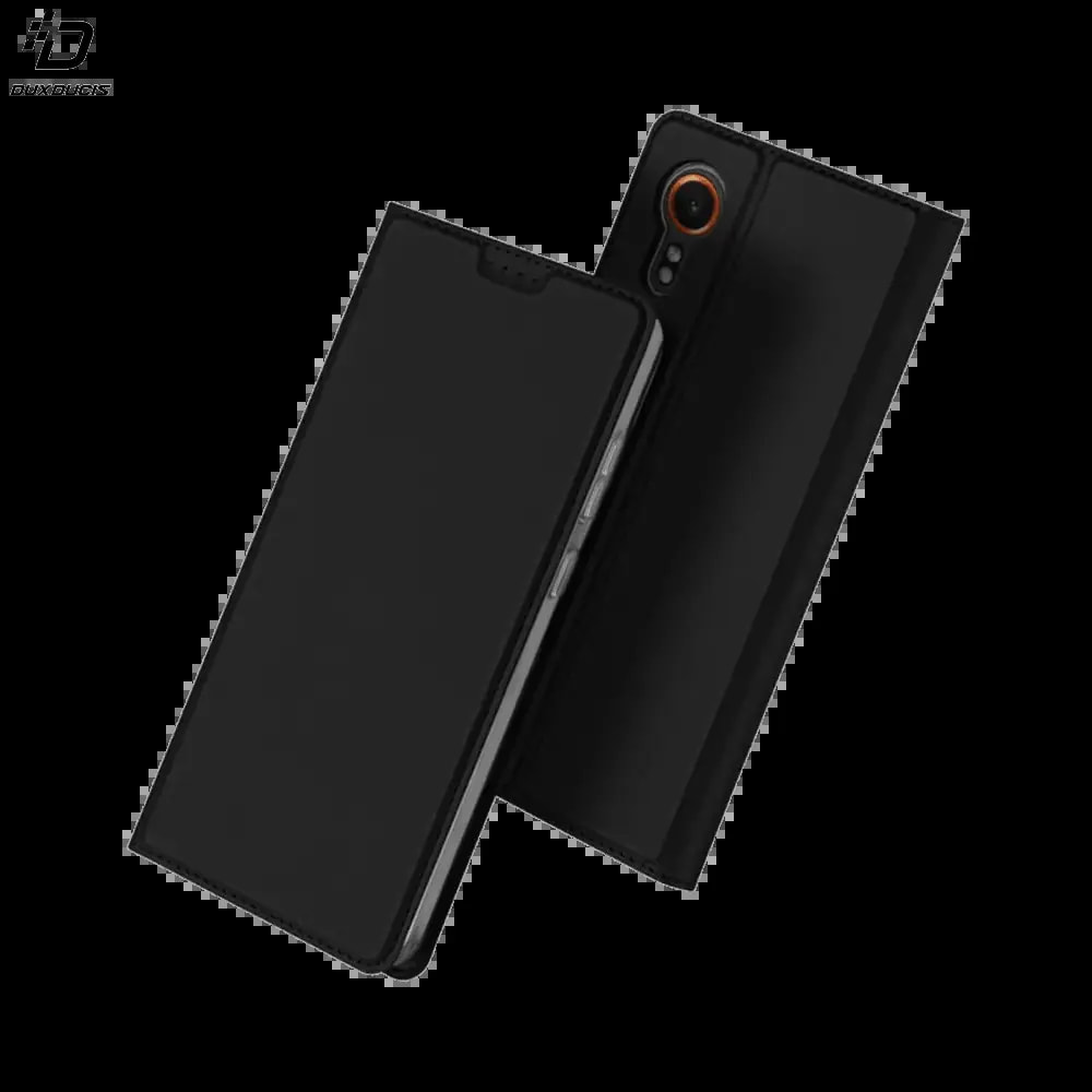 Housse folio Samsung Galaxy Xcover 7 porte-carte - Dux Ducis Skin Pro Noir