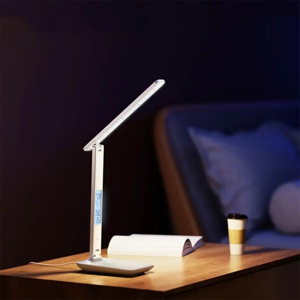 Lampe LED avec Charge Sans Fil pour Smartphone Yesido Blanc - Vue 5