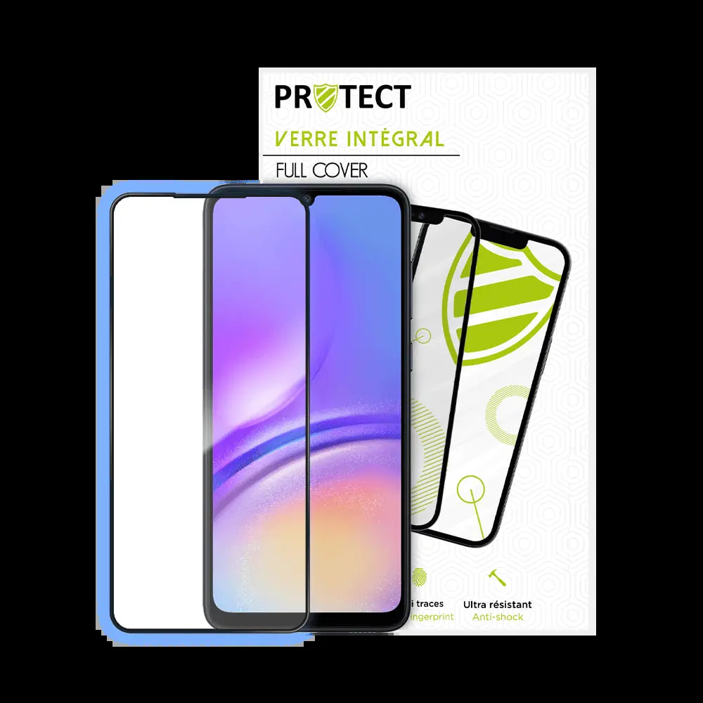 Verre trempé intégral Samsung Galaxy A05 protection écran 9H - PROTECT Noir - Vue 2