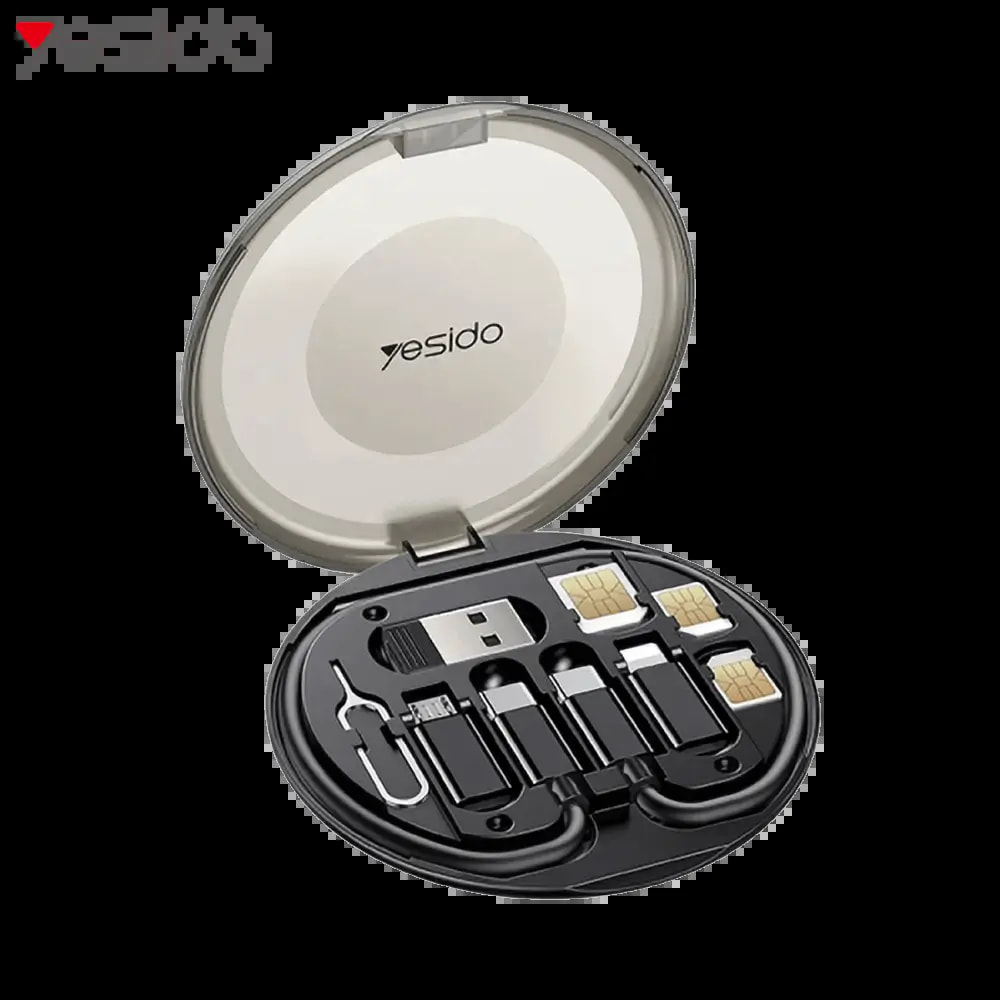 Kit d'Accessoires Yesido Multifonction 6 en 1 Noir