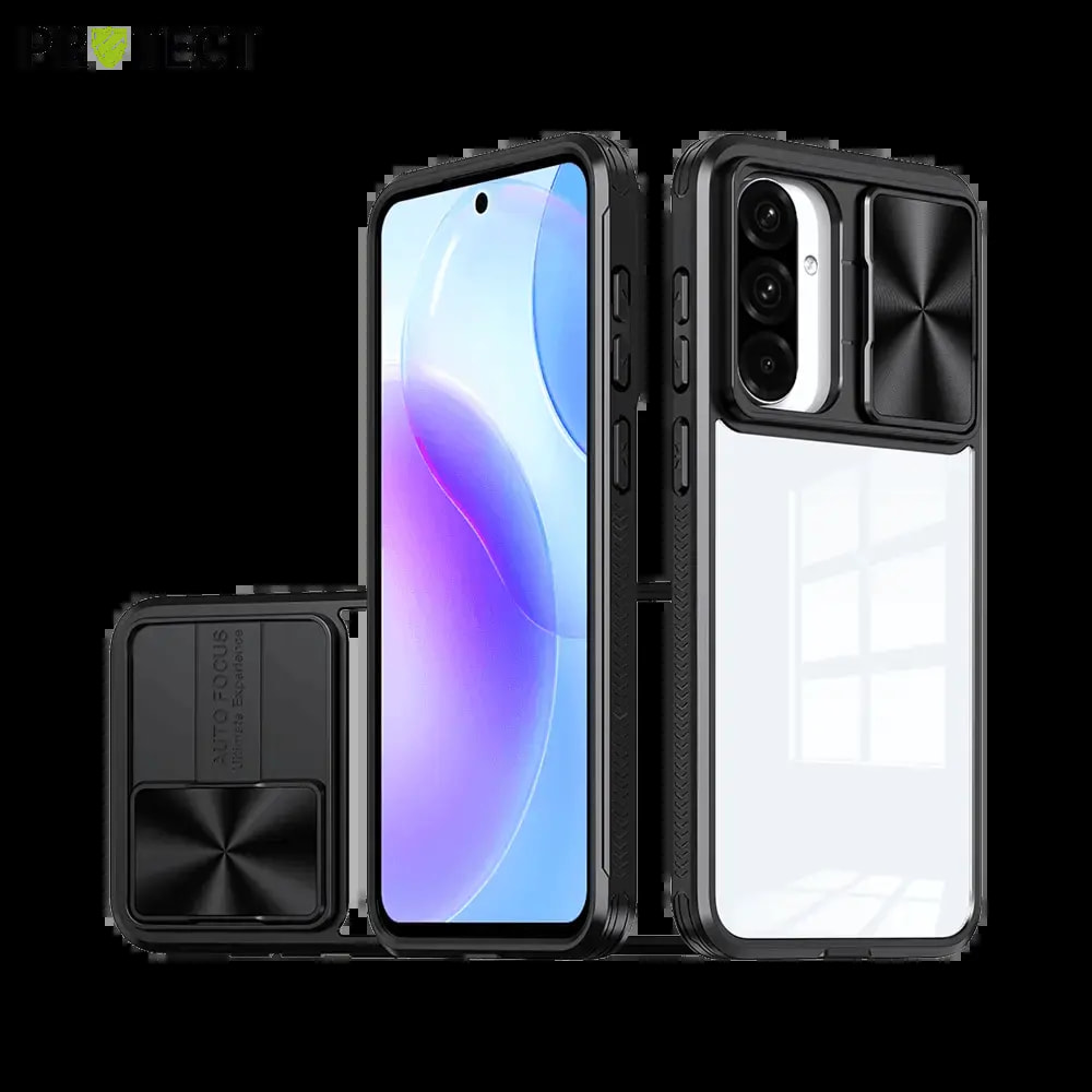 Coque avec cache caméra Samsung Galaxy A36 5G / A56 5G - PROTECT IE027 Noir 