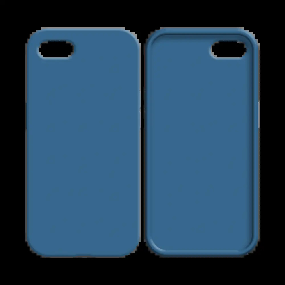 Coque silicone iPhone 7 / 8 / SE - Bleu Marine - Vue 2