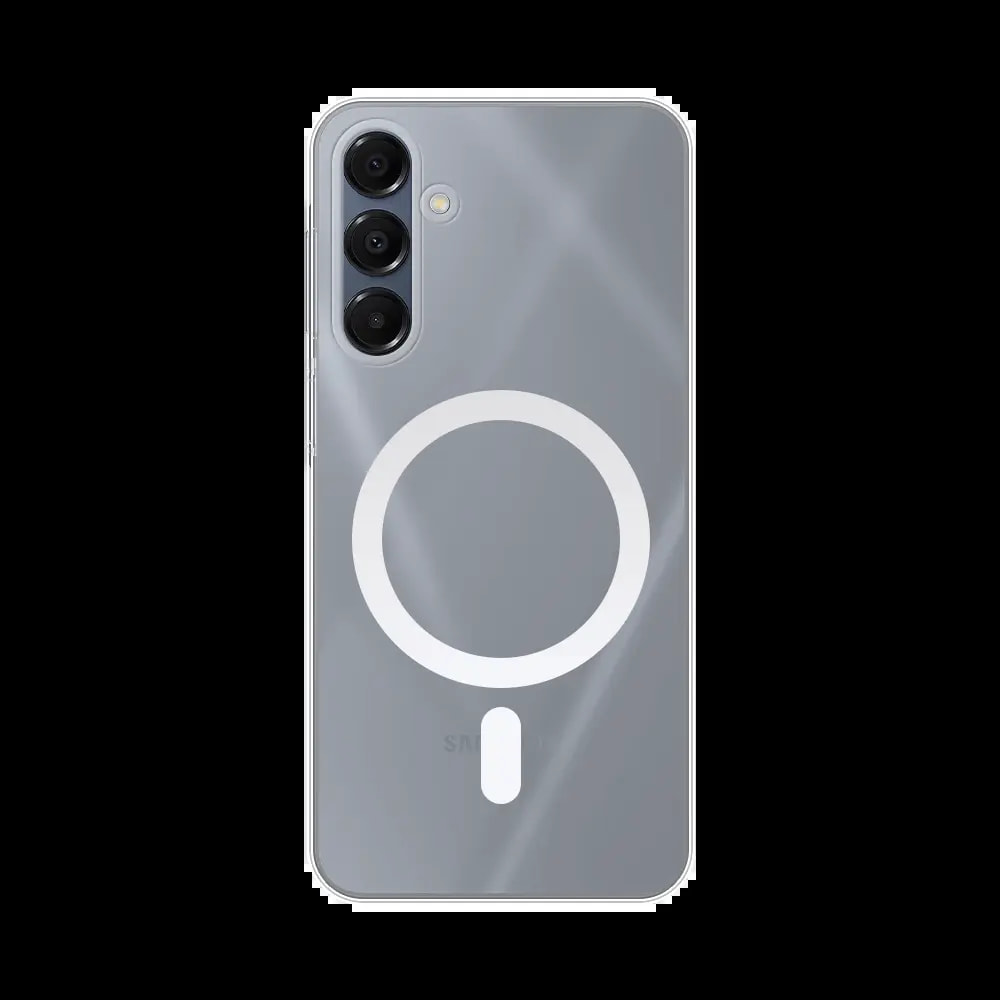 Coque MagSafe silicone transparente Samsung Galaxy A16 5G / Galaxy A16 4G - Vue 2