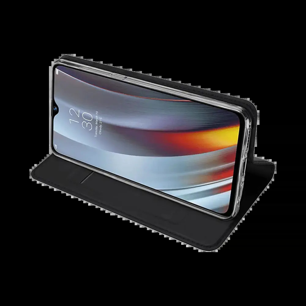 Housse folio OPPO Reno3 Pro porte-carte - Dux Ducis Skin Pro Noir - Vue 4