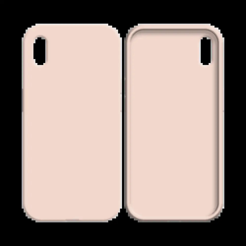 Coque silicone iPhone XR - Rose Gold - Vue 2