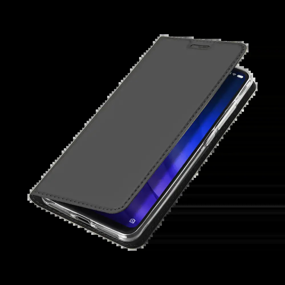 Housse folio Xiaomi Mi 8 Pro porte-carte - Dux Ducis Skin Pro Noir - Vue 3