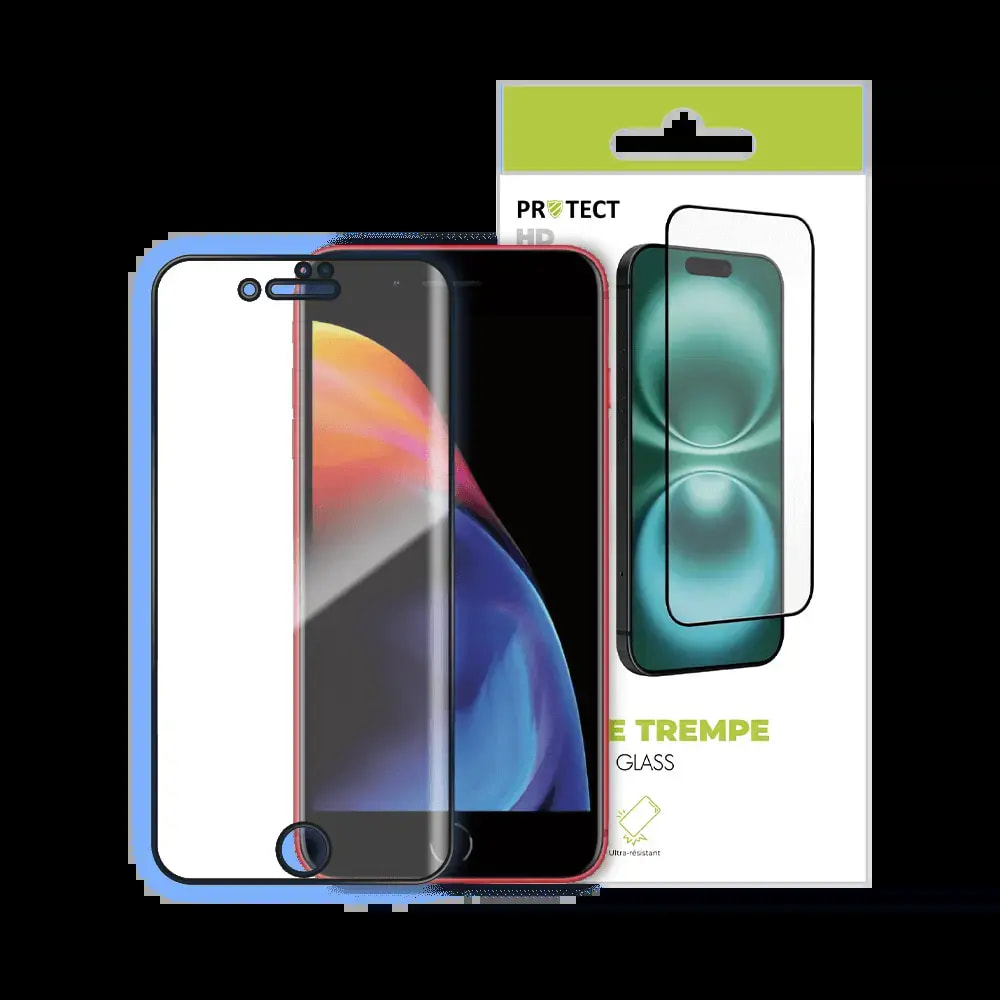 Verre trempé HD iPhone 6 Plus / 6S Plus / 7 Plus / 8 Plus protection écran 9H - PROTECT Transparent - Vue 2