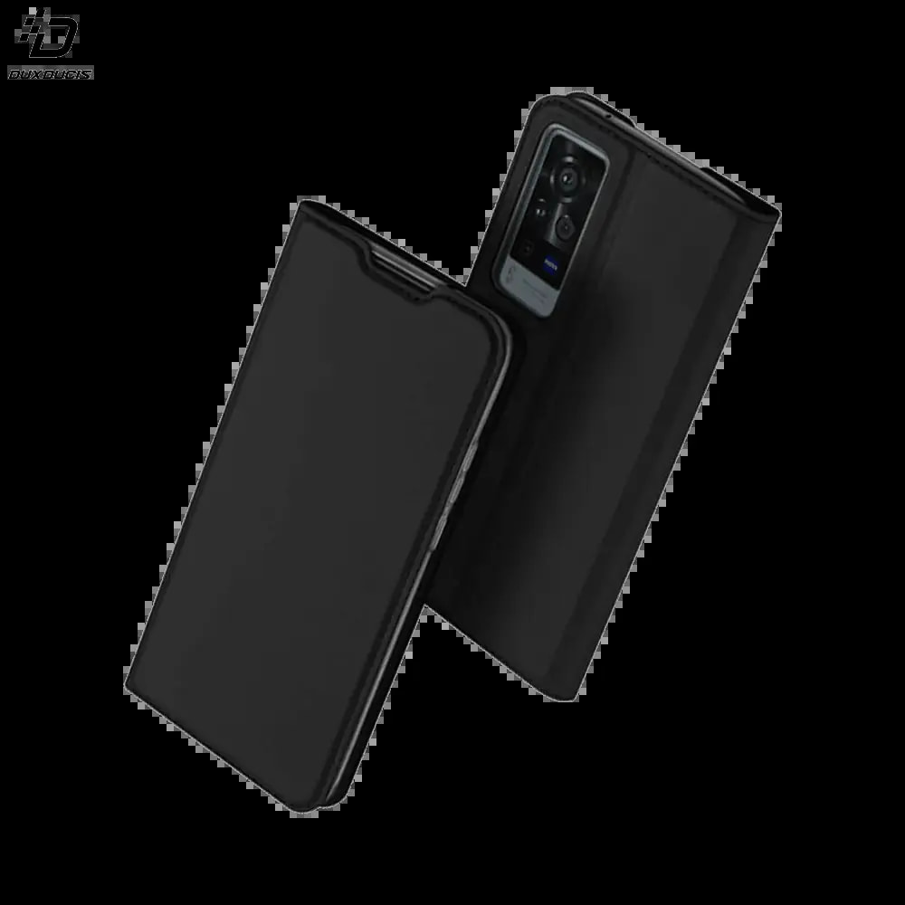 Housse folio Vivo X60 Pro porte-carte - Dux Ducis Skin Pro Noir