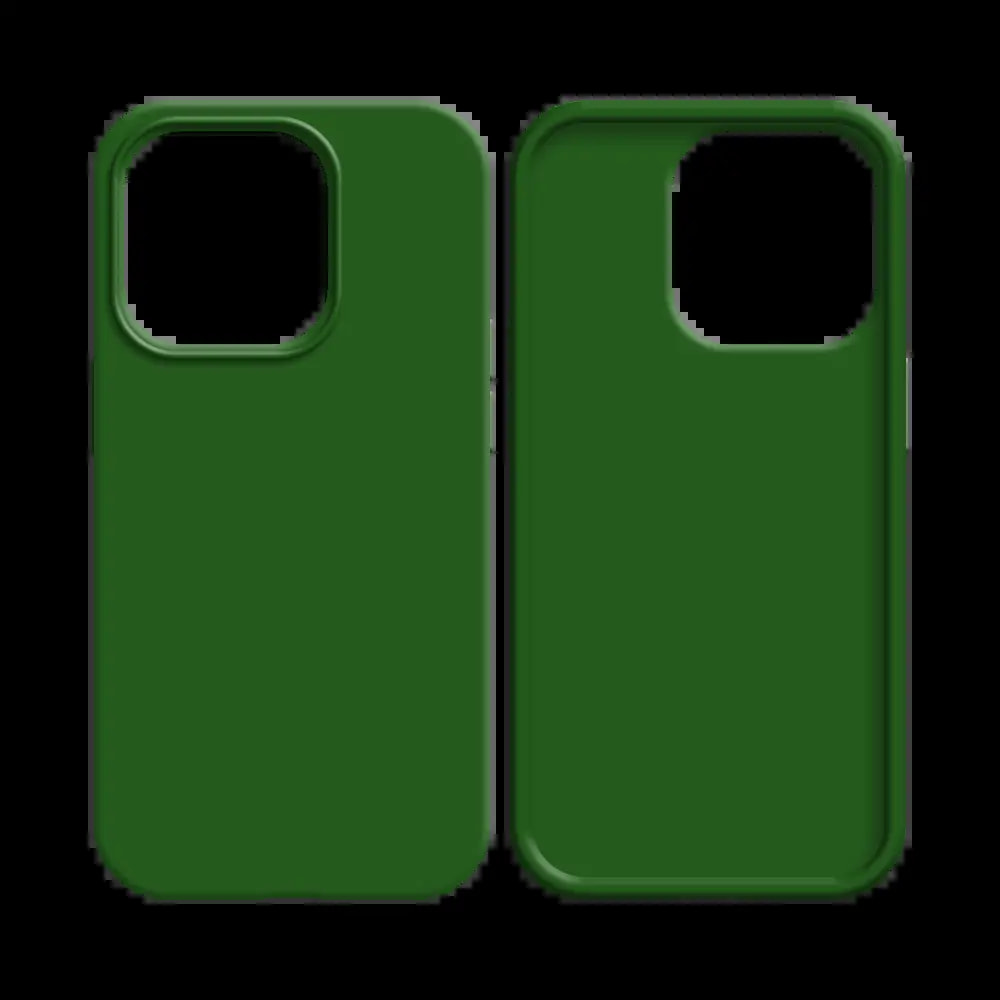 Coque silicone iPhone 13 - Vert Foncé - Vue 2