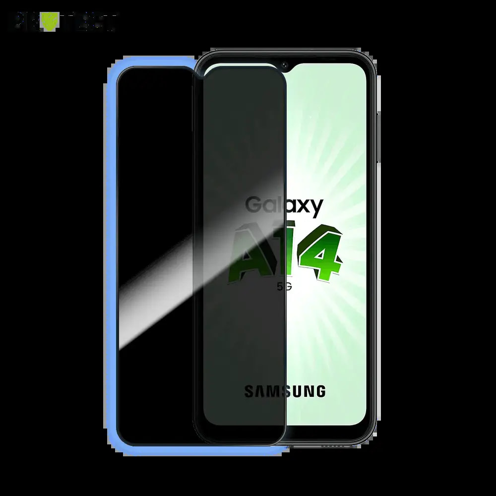 Verre trempé anti-espions Samsung Galaxy A14 5G / A14 4G protection écran 9H - PROTECT Transparent