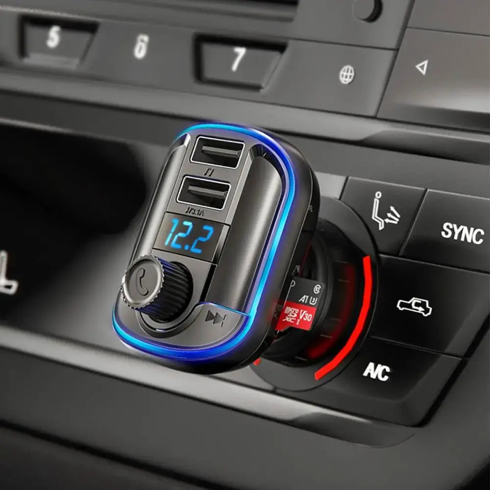 Transmetteur FM Bluetooth & chargeur voiture 20W - Yesido Y44 - Vue 5