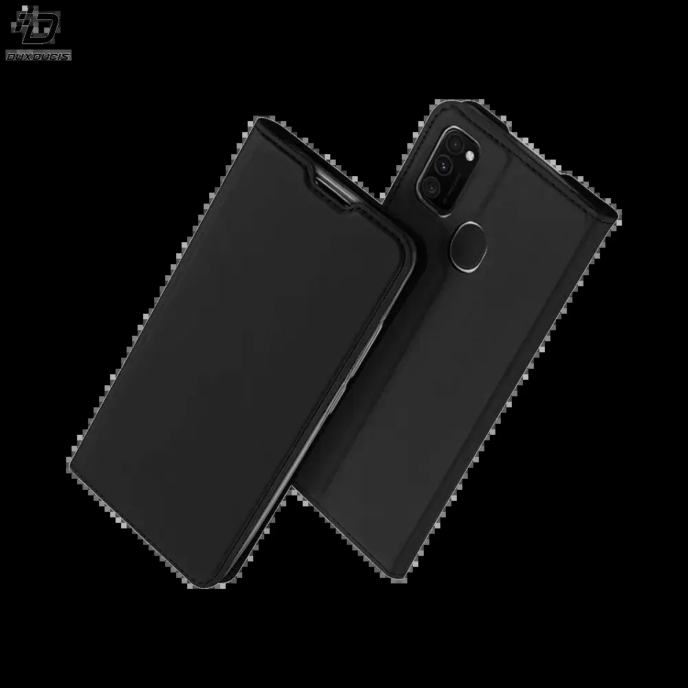 Housse folio Samsung Galaxy M21 porte-carte - Dux Ducis Skin Pro Noir