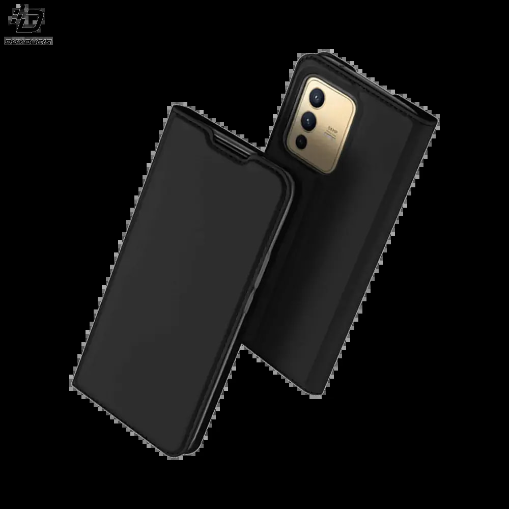 Housse folio Vivo V23 5G porte-carte - Dux Ducis Skin Pro Noir