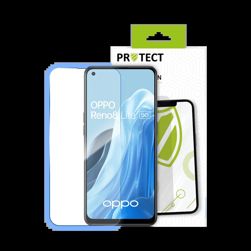 Verre trempé OPPO Reno8 Lite 5G protection écran 9H - PROTECT Transparent - Vue 2