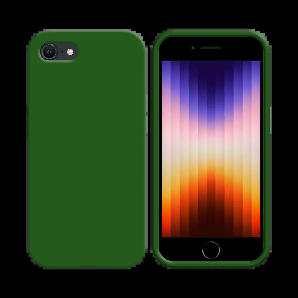 Coque silicone iPhone 7 / 8 / SE - Vert Foncé
