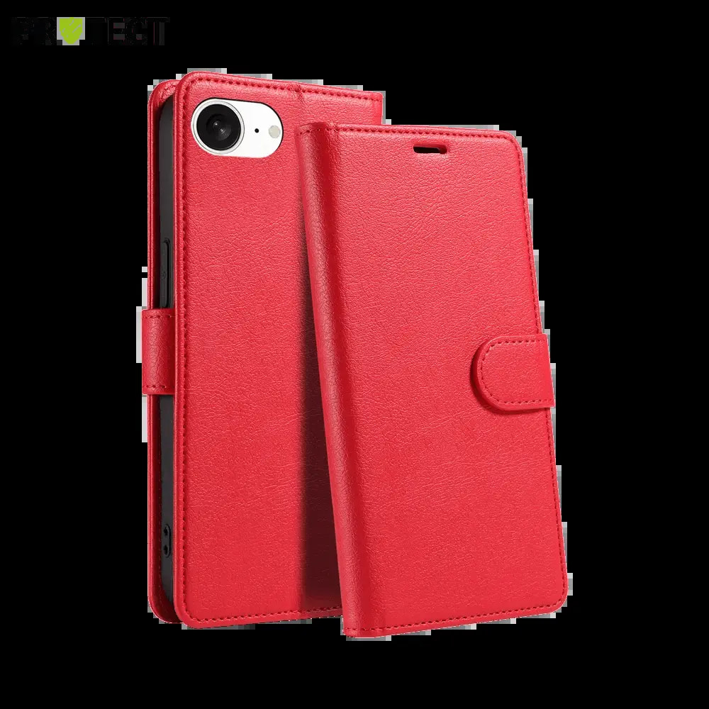Housse folio anti-RFID iPhone 16e / 17e - PROTECT IP011 Rouge