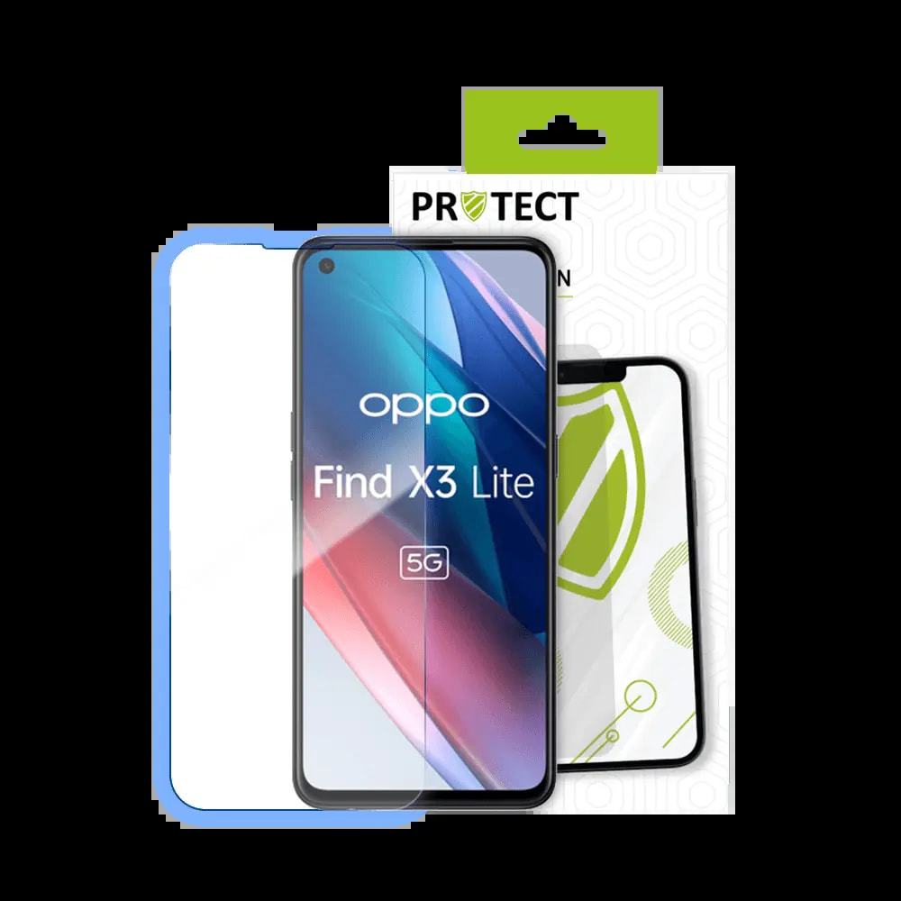 Verre trempé OPPO Find X3 Lite 5G protection écran 9H - PROTECT Transparent - Vue 2