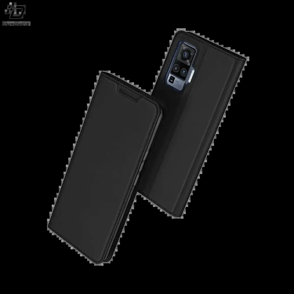 Housse folio Vivo X51 5G porte-carte - Dux Ducis Skin Pro Noir