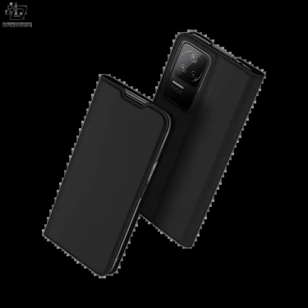 Housse folio Xiaomi Poco F4 5G 2022 porte-carte - Dux Ducis Skin Pro Noir