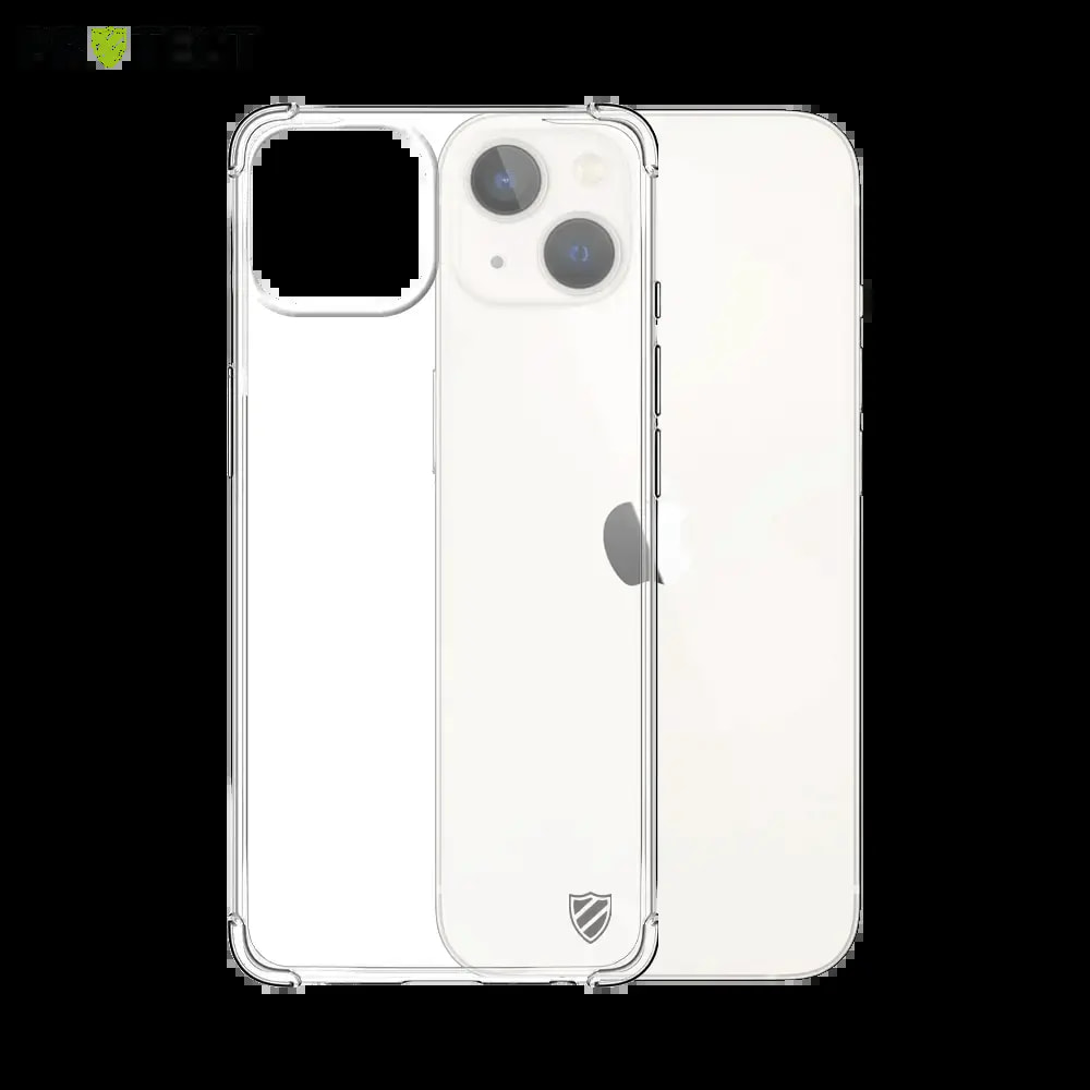 Coque antichoc renforcée transparente iPhone 13 - silicone PROTECT