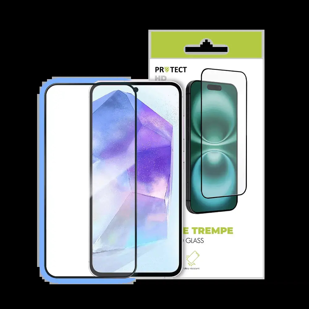 Verre trempé HD Samsung Galaxy A35 5G / A55 5G protection écran 9H - PROTECT Transparent - Vue 3