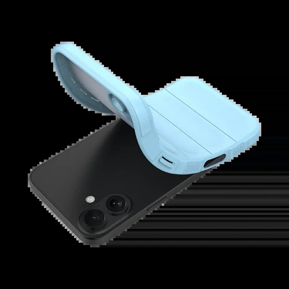 Coque de protection iPhone 16 Plus antichoc renforcée - PROTECT IX008 Bleu Clair - Vue 3