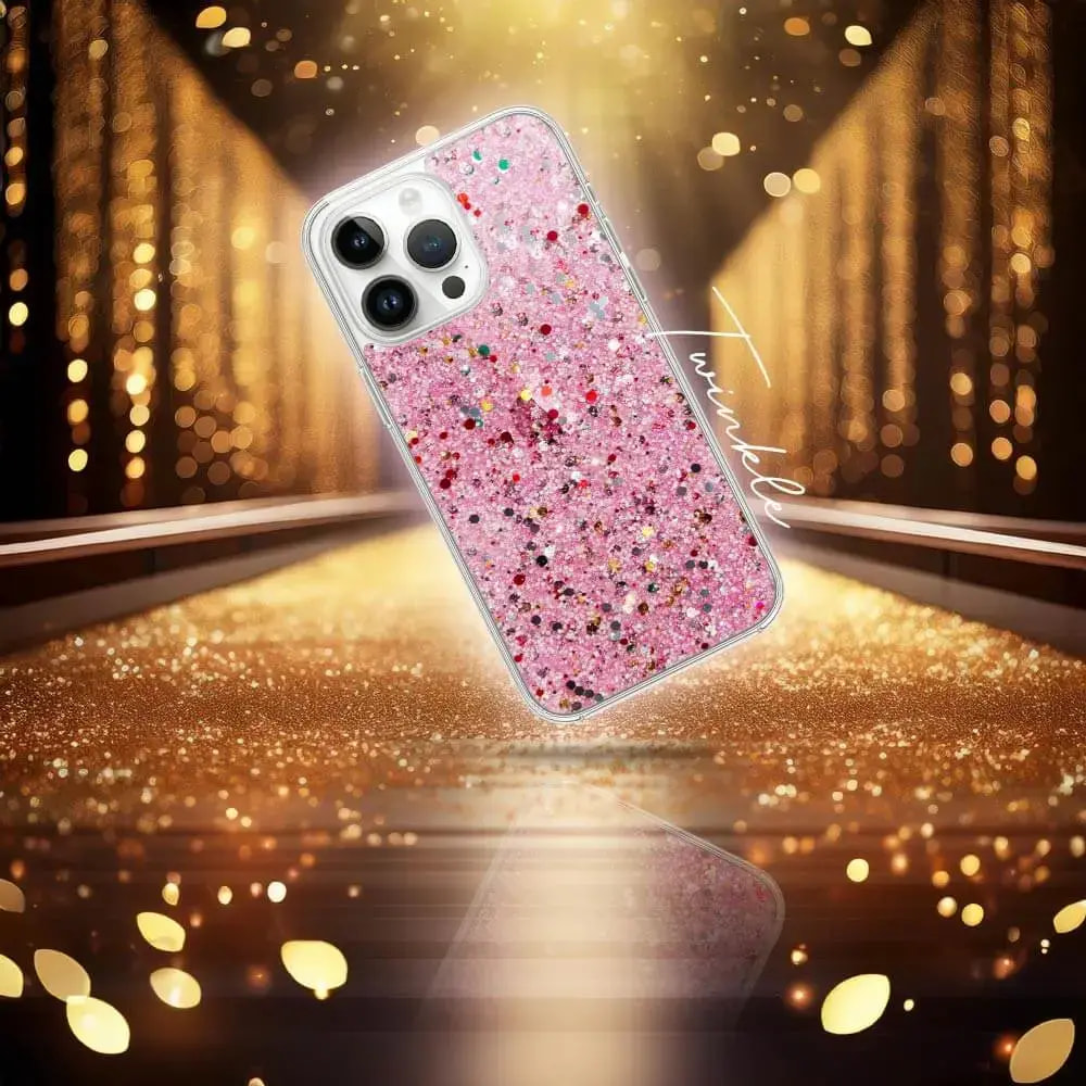 Coque paillettes iPhone 16 Pro Twinkle JMGOKIT - Rose - Vue 2