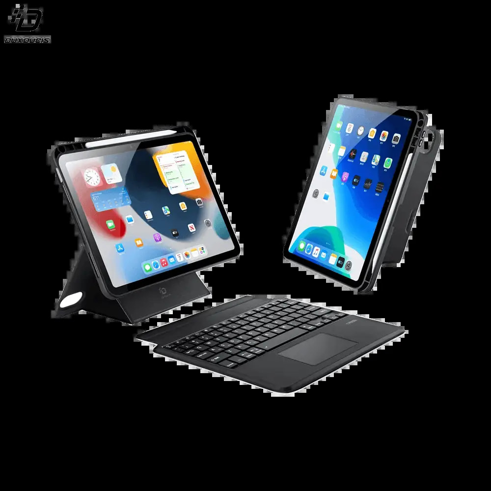 Housse clavier rétroéclairé iPad 10 avec trackpad - Dux Ducis DK Noir
