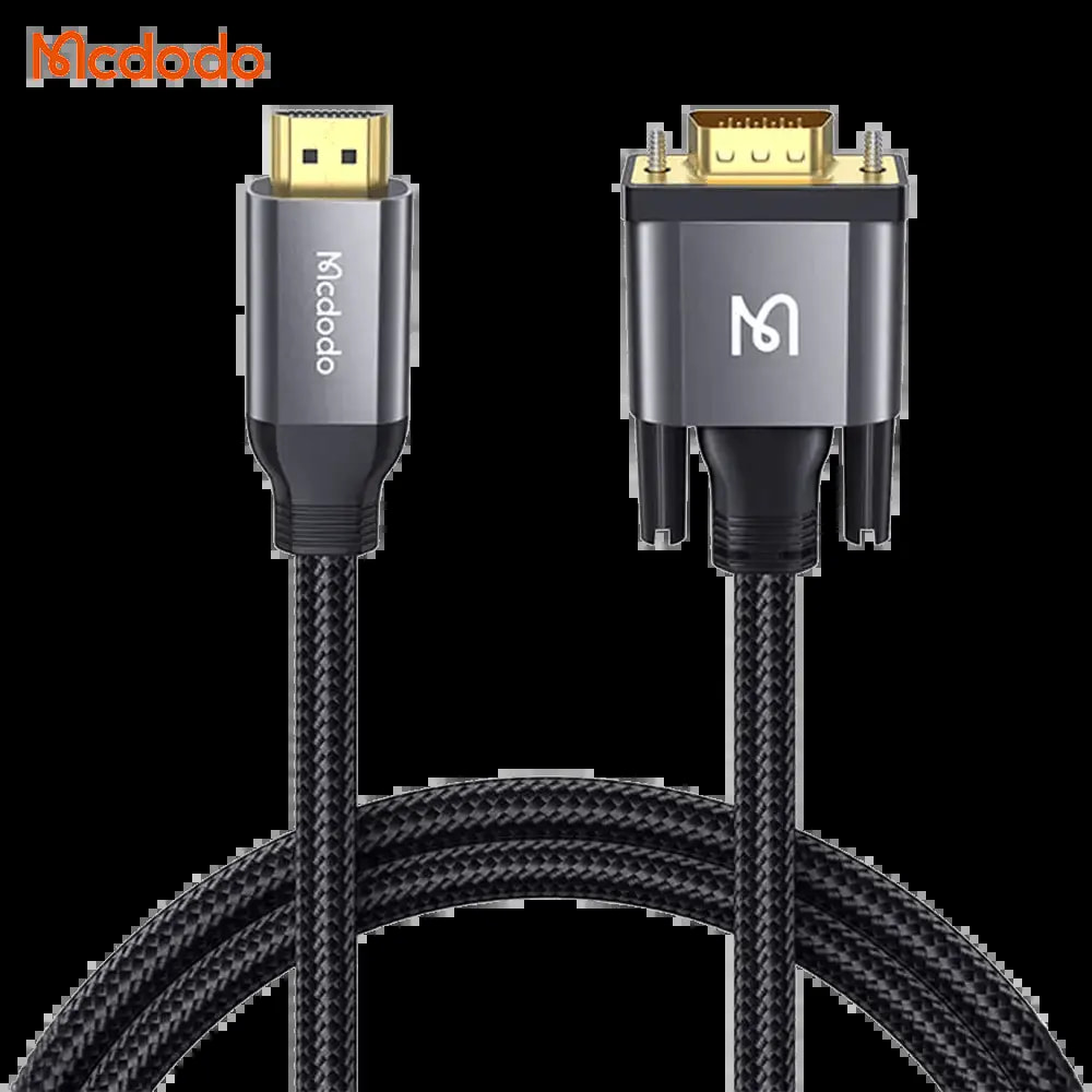 Câble HDMI vers VGA 1080p unidirectionnel (2m) – Mcdodo CA-7770 Noir
