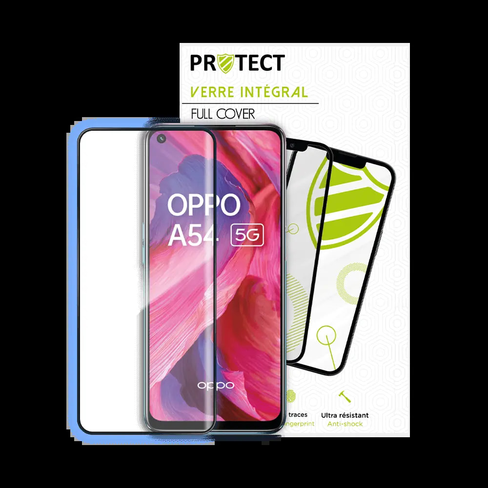 Verre trempé intégral OPPO A74 5G / A54 5G protection écran 9H - PROTECT Noir - Vue 2
