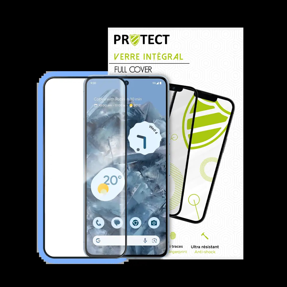 Verre trempé intégral Google Pixel 8 Pro protection écran 9H - PROTECT Noir - Vue 2