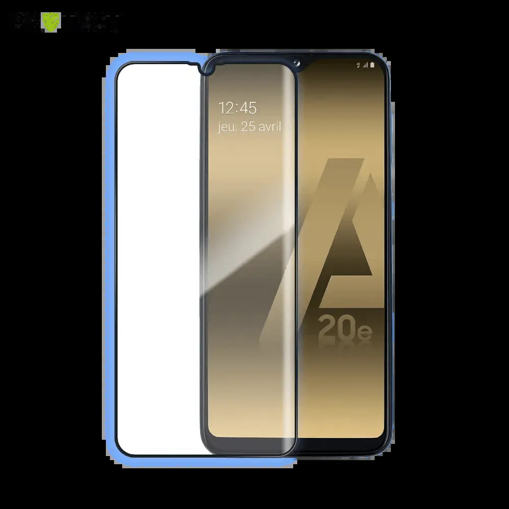Verre trempé Samsung Galaxy A20e protection écran 9H - PROTECT Noir