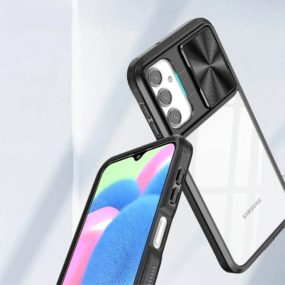 Coque avec cache caméra Samsung Galaxy A16 / Galaxy A17 - PROTECT IE027 Noir - Vue 5