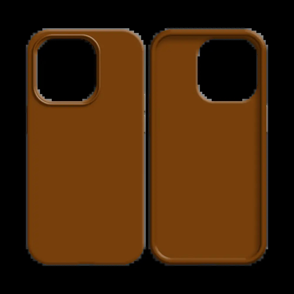 Coque silicone iPhone 14 Plus - Marron - Vue 2