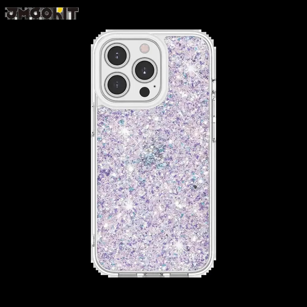 Coque paillettes iPhone 16 Pro Twinkle JMGOKIT - Argent
