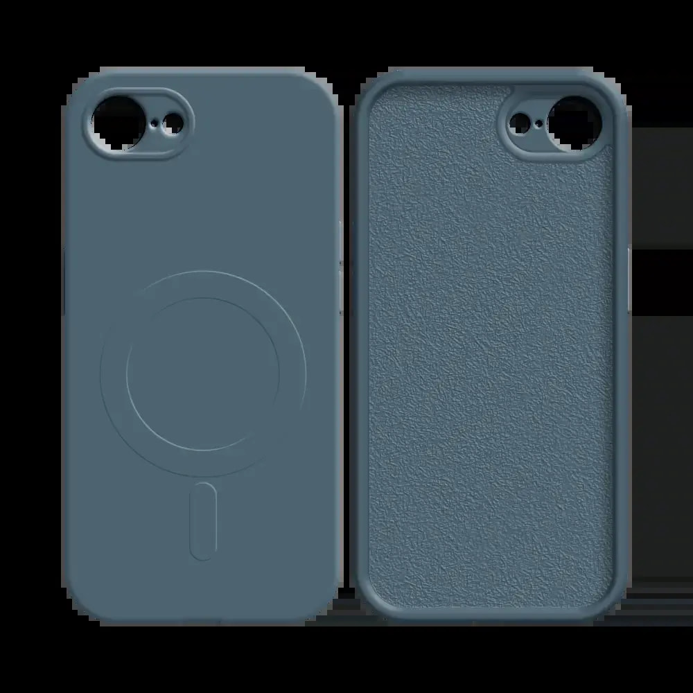 Coque MagSafe iPhone 16e / iPhone 17e antichoc et intérieur flanelle - PROTECT IZ001 Bleu - Vue 2