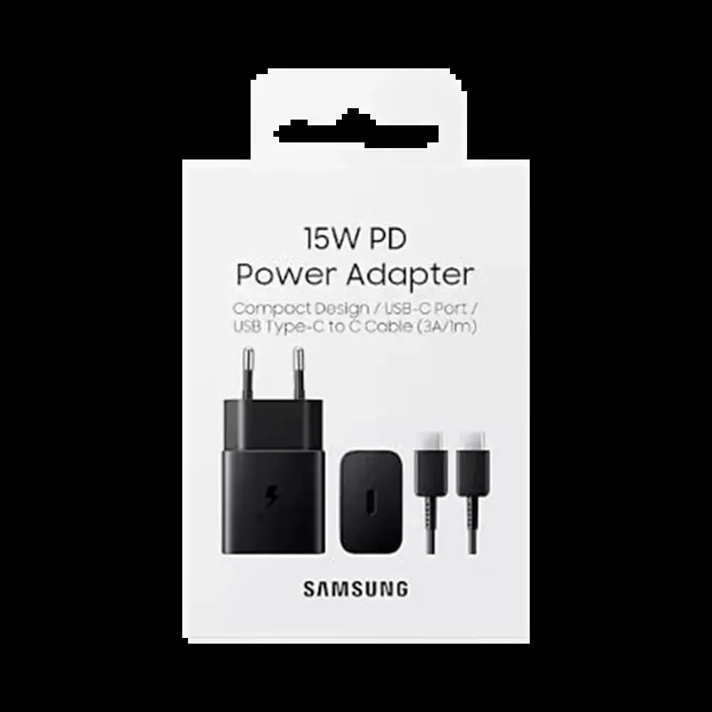 Chargeur secteur USB-C 15W avec câble USB-C - Samsung Noir - Vue 4