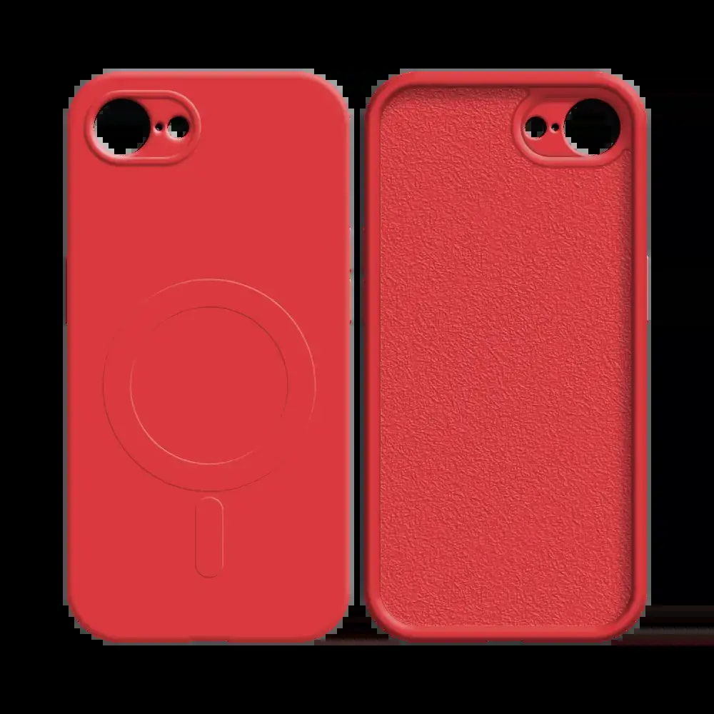 Coque MagSafe iPhone 16e / iPhone 17e antichoc et intérieur flanelle - PROTECT IZ001 Rouge - Vue 2