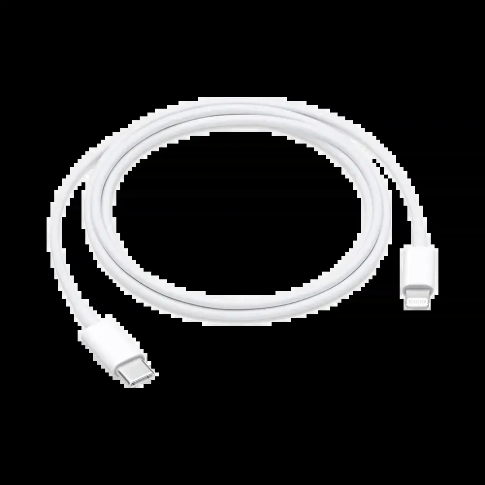 Câble Data USB-C vers Lightning Apple 96W 4.7A (1m) Blanc - Vue 2