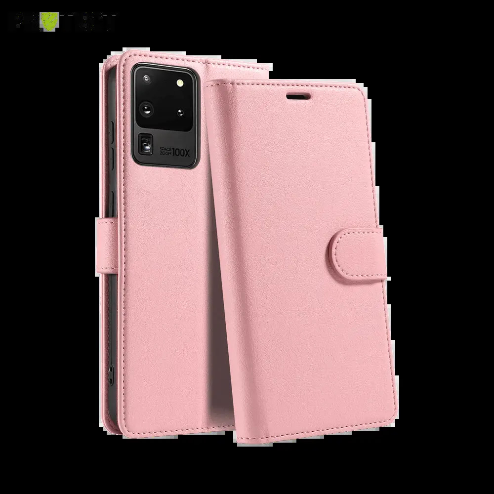 Housse folio anti-RFID Samsung Galaxy S20 Ultra – PROTECT IP011 Rose