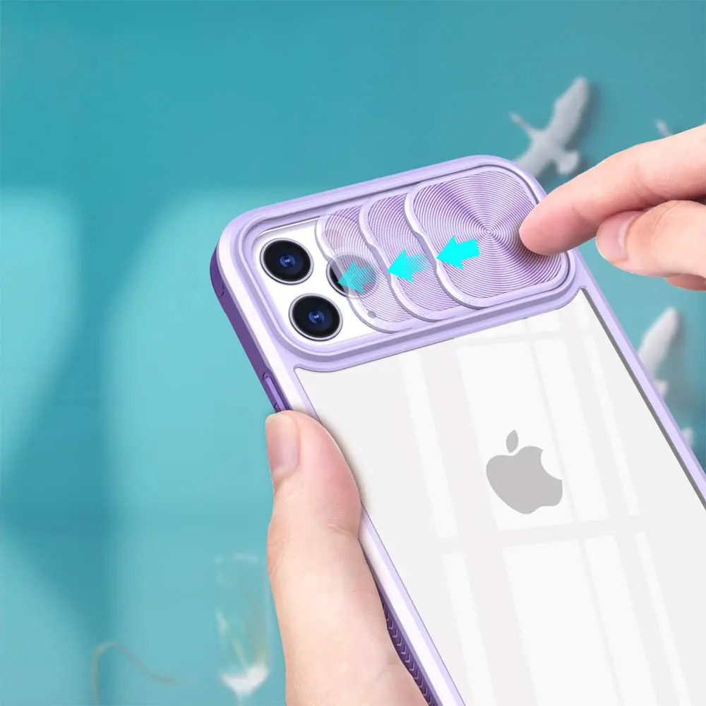 Coque iPhone 11 Pro Max avec cache caméra - PROTECT IE027 Violet - Vue 3