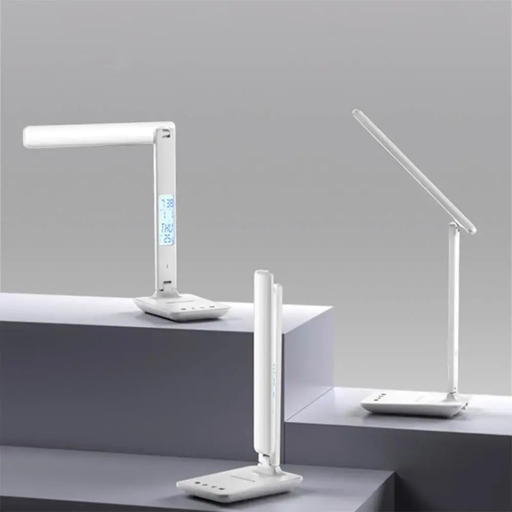 Lampe LED avec Charge Sans Fil pour Smartphone Yesido Blanc - Vue 4