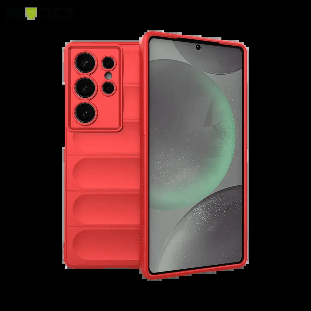 Coque de protection antichoc renforcée Samsung Galaxy S25 Ultra - PROTECT IX008 Rouge