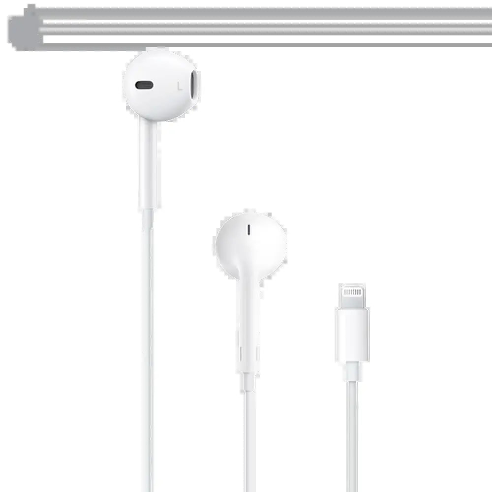 Écouteurs filaires Apple EarPods avec connecteur Lightning - Blanc