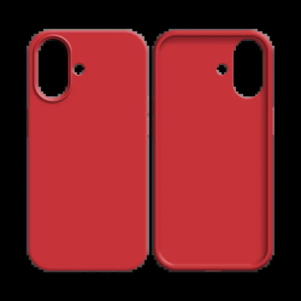 Coque silicone iPhone 16 - Rouge - Vue 2