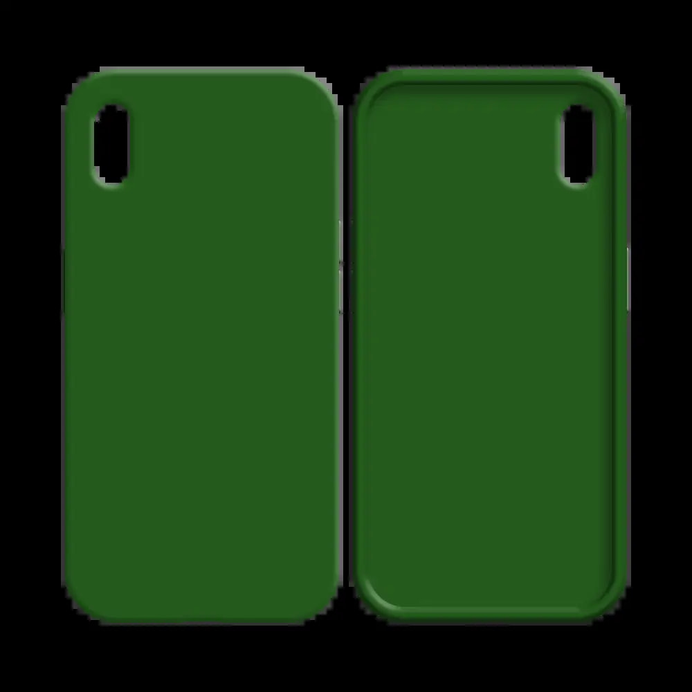 Coque silicone iPhone XS Max - Vert Foncé - Vue 2
